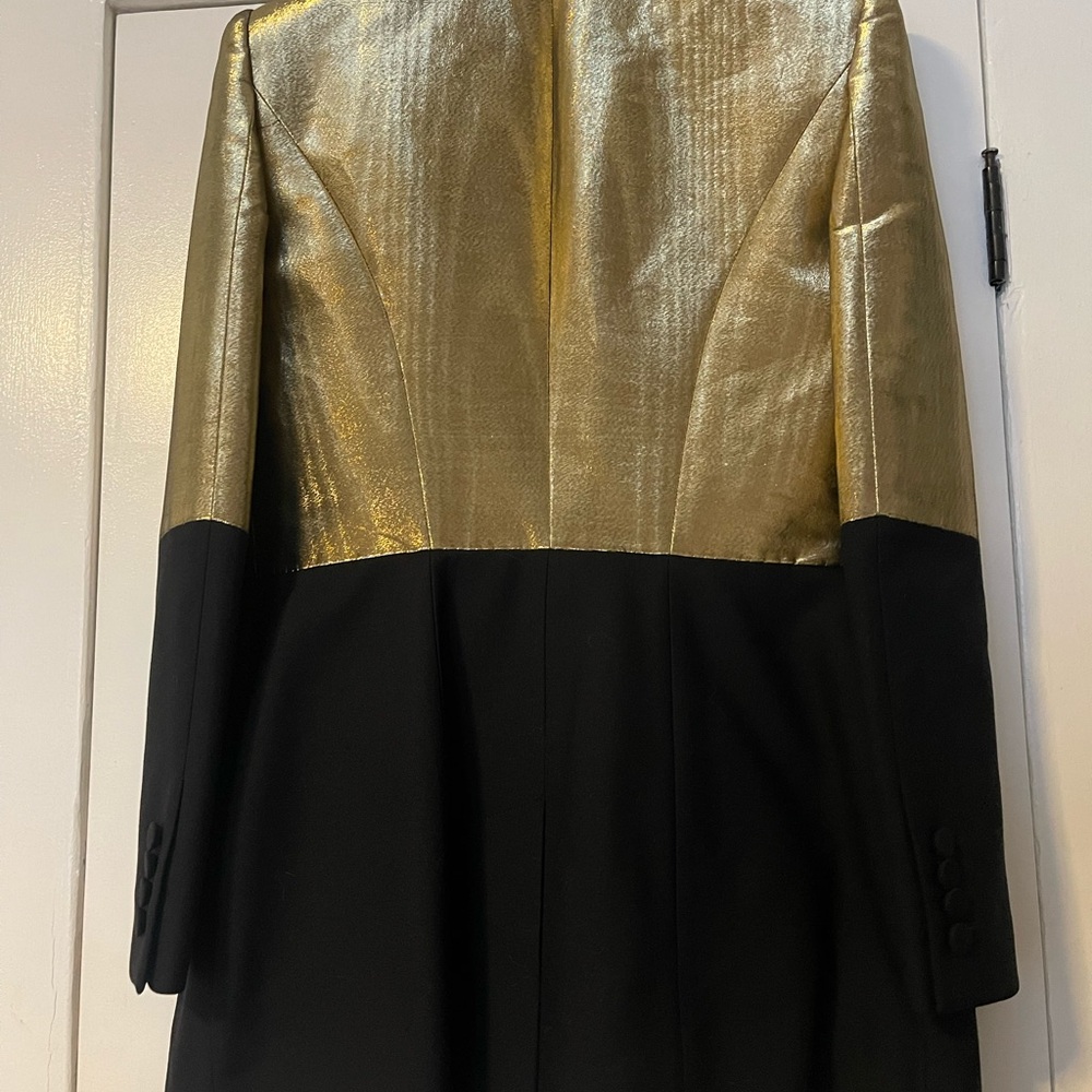 Alexander McQueen Black and Gold Blazer sz 44 - Picture 3 of 4